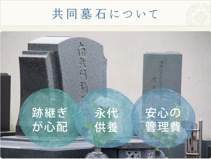 共同墓石について